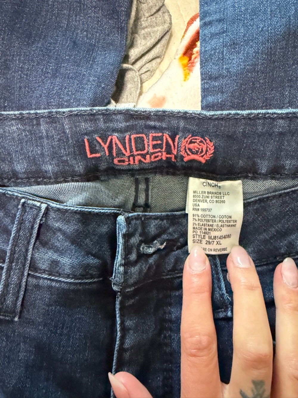 Cinch Dark Indigo Flare Jeans - Picture 4 of 4